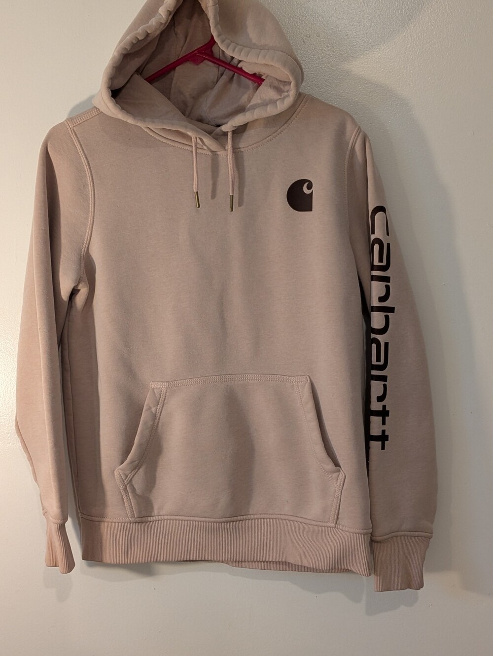 Carhartt Blush Pink Hooded Sweatshirt